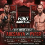 Israel Adesanya y Joe Pyfer frente a frente antes del combate estelar en Seattle